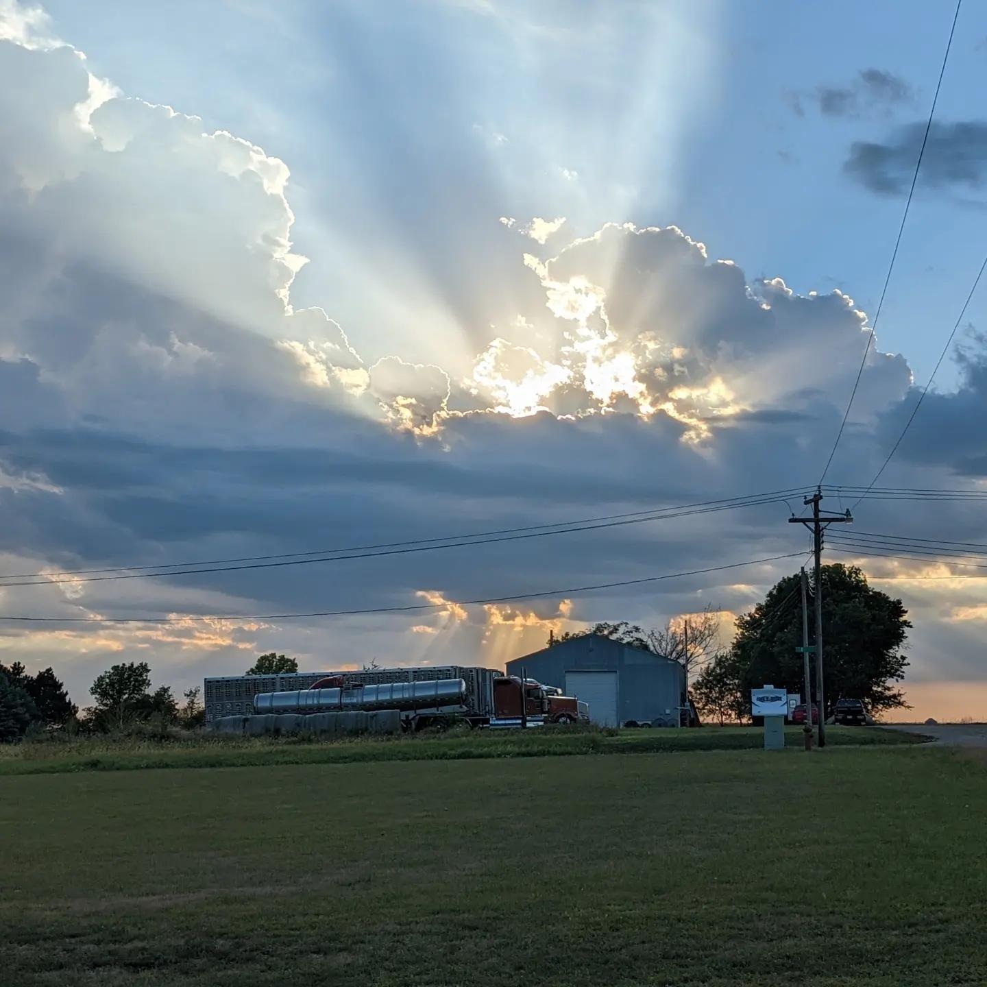 Amazing storm/sunset