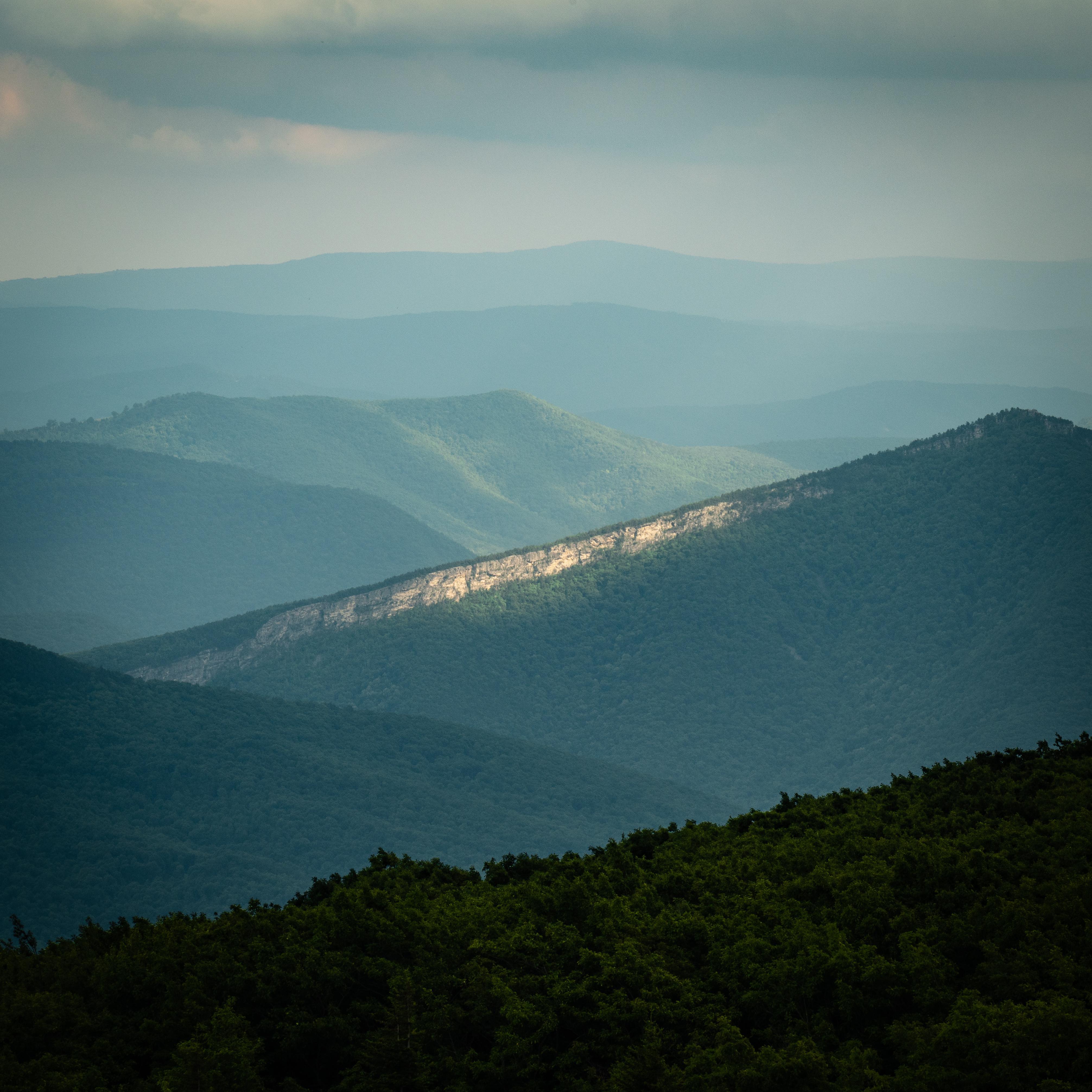 Sunlight on a Ridgeline in Dolly Sods, WV.