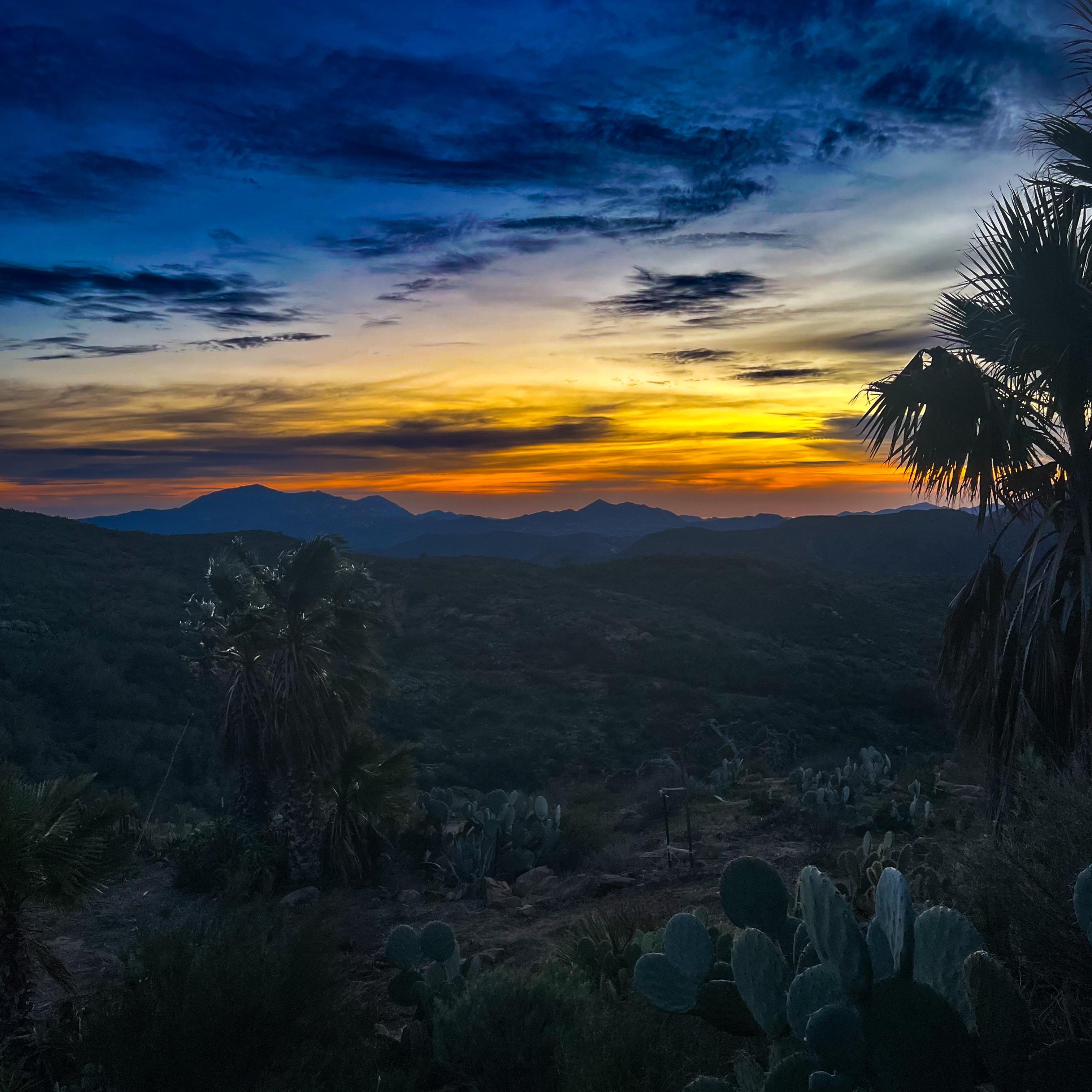 Sunset over Julian, California