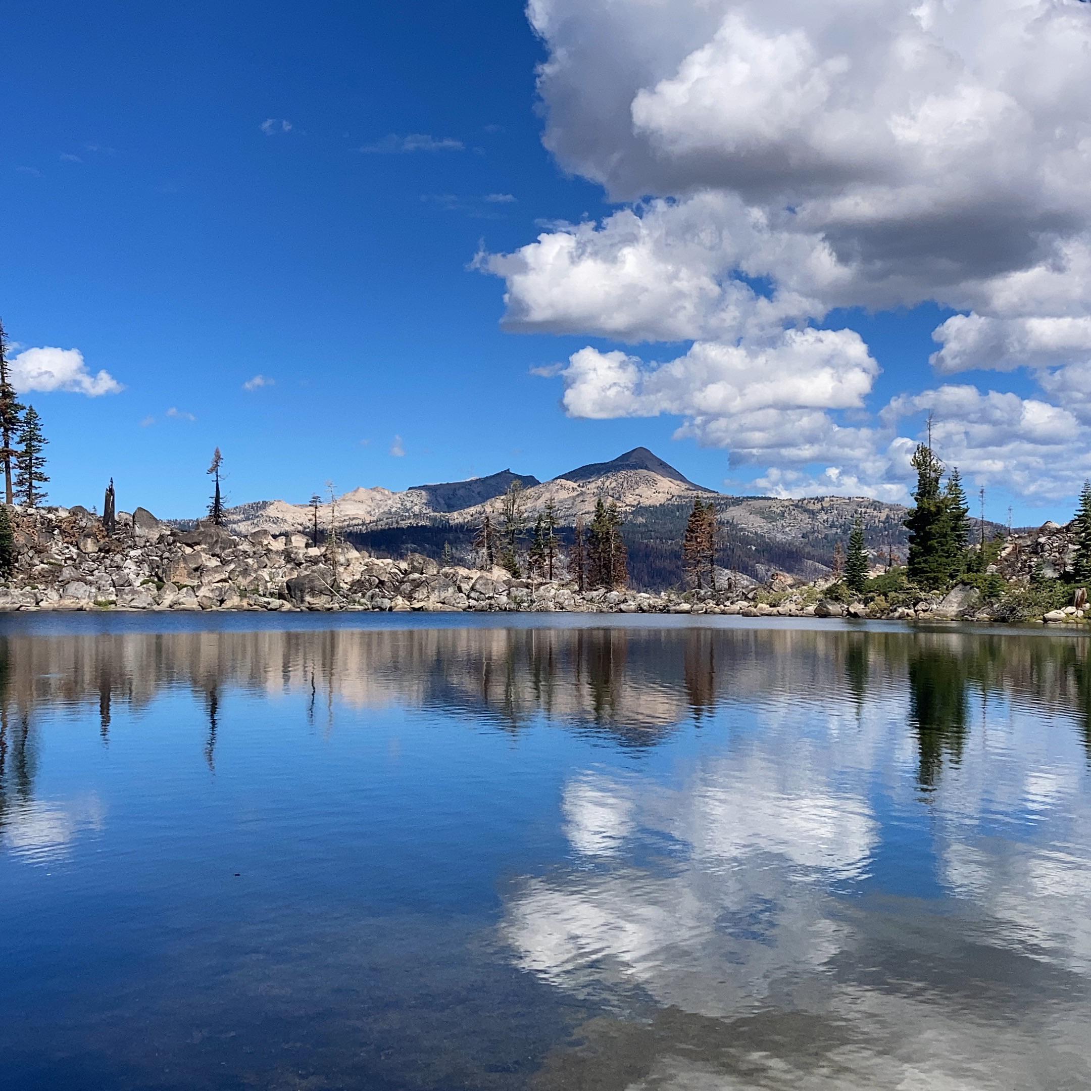 Cody Lake and Pyramid Peak in the Tahoe area