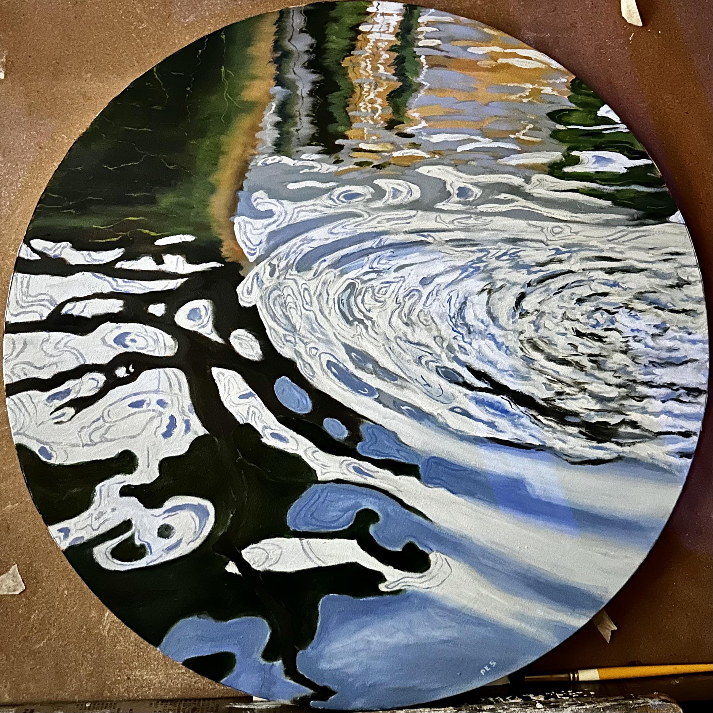 Waterscape, oil on linen