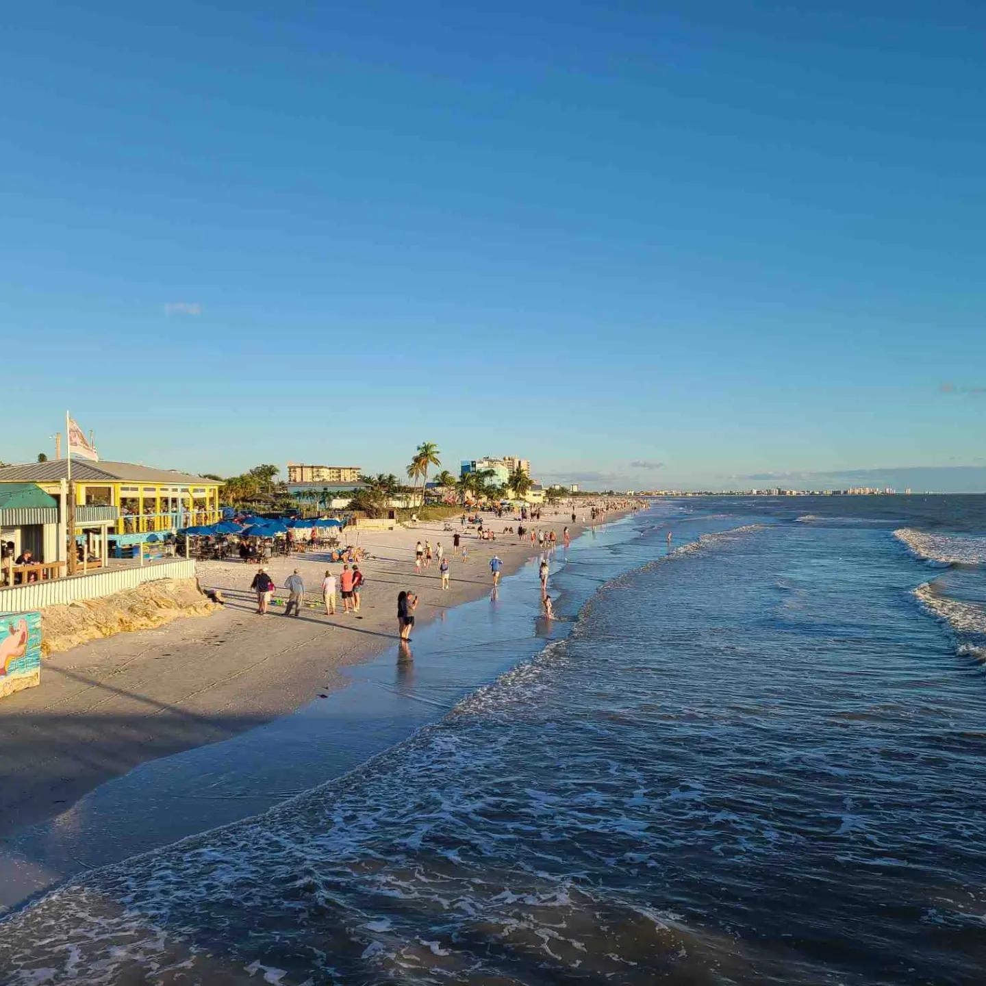 Fort Myers Beach, winter 2021 before the devastation.
