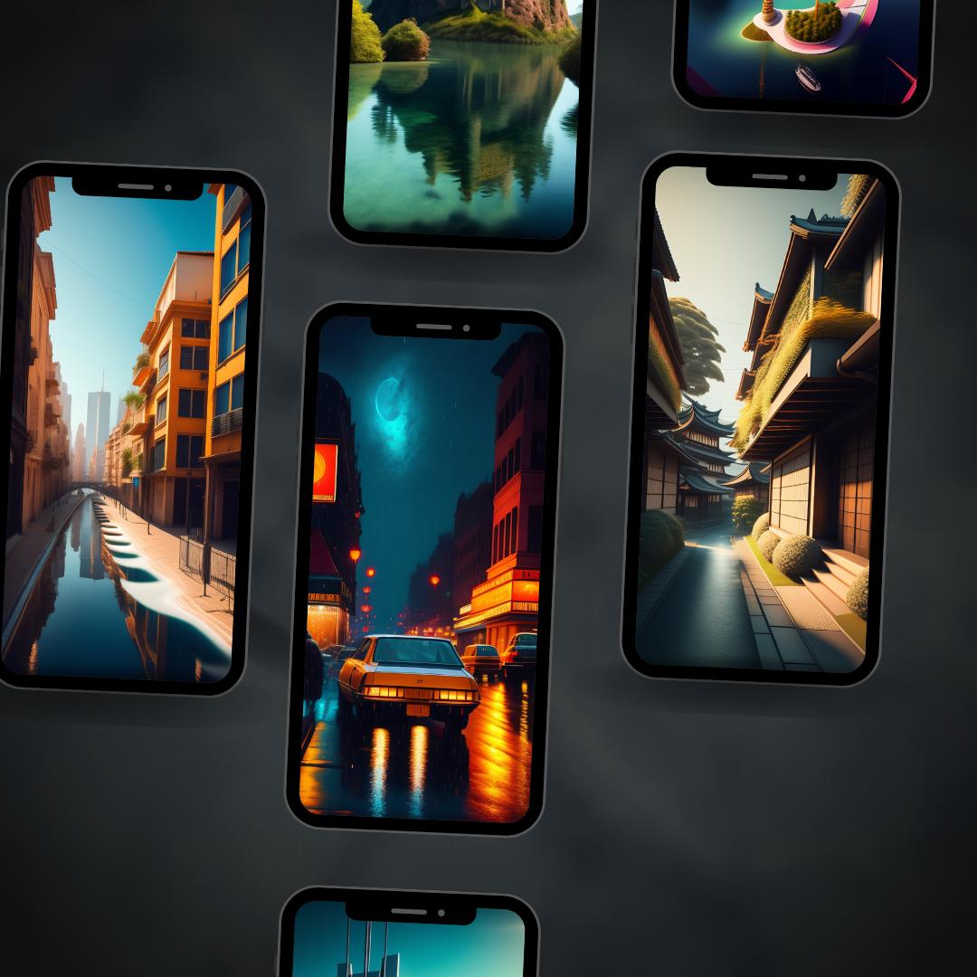 IMade a wallpaper pack with ai. Download below if you like