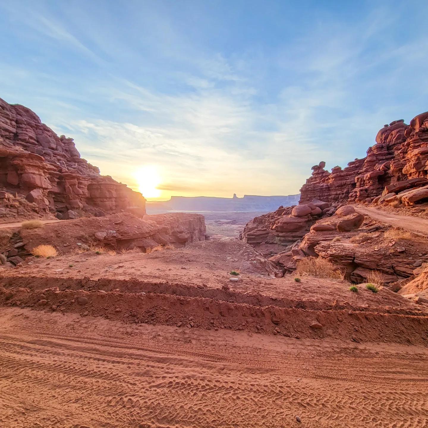 Midpoint of a 45 mile Mountain bike ride near Indian Creek, Utah