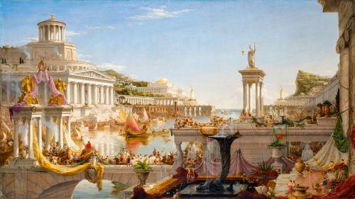 The Course of Empire: The Consummation of the Empire by Thomas Cole, 1836