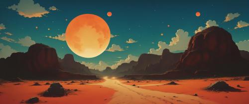 Desertscape on another world