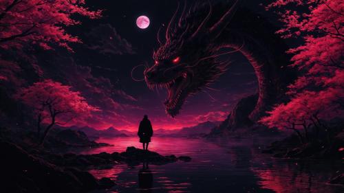 Facing the Moonlit Dragon