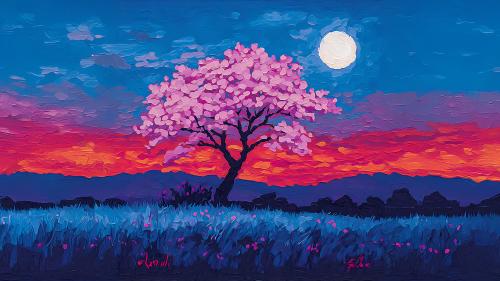 Lone Tree Painting