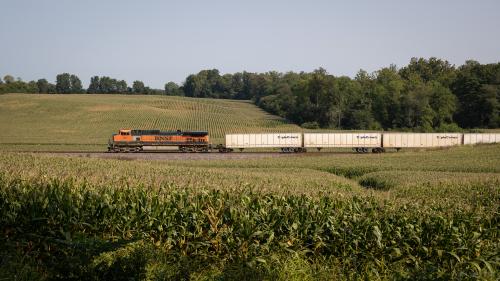 NS Triple Crown Roadrailer in New Waverly, Indiana