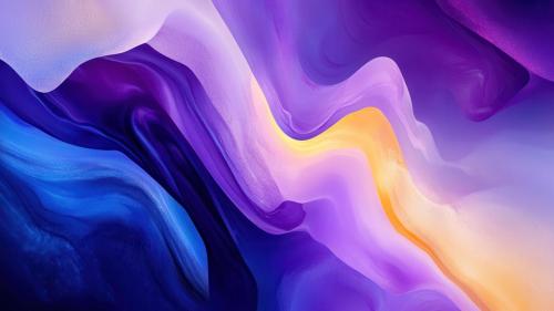 Purple And Blue Abstract Art