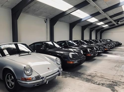 Just a dozen of classic Porsche 911