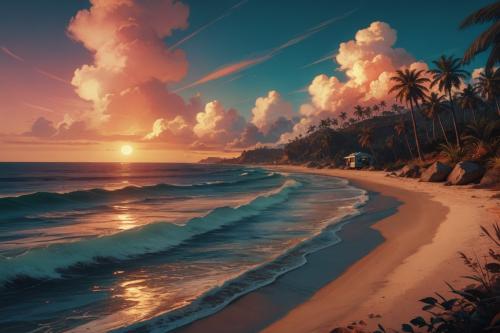 Sand, Sea, and Sunset 🌅