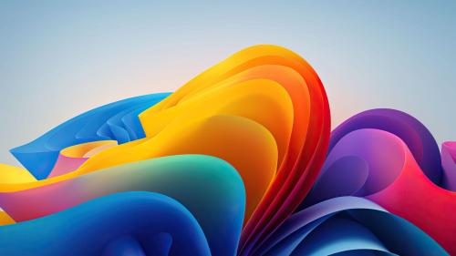Windows 12 Colorful Abstract Waves