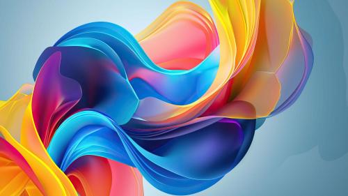 Sleek Colorful Abstract Waves