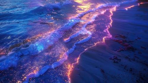 Mystical Night Seascape