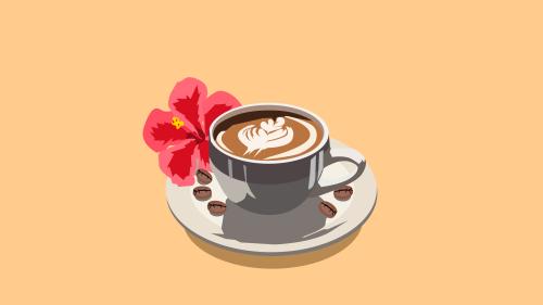 Calm coffee, 3840 x 2160 px created