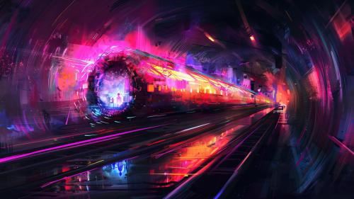 Neon Blitz Speed Tunnel