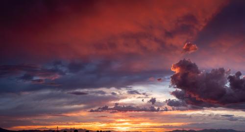 Hi-res sunset, South-East Arizona