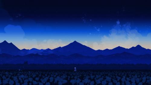 Neva: night time landscape