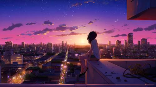 Purple Sunsets &amp; Rooftops