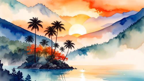 Alcohol Ink Paradise