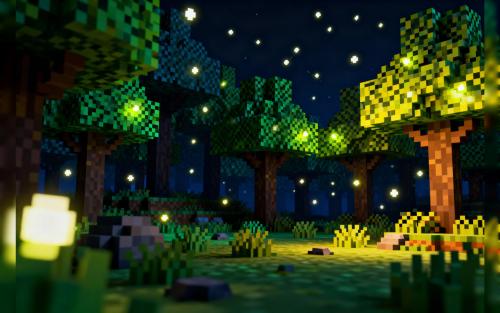 Minecraft nights hit different.