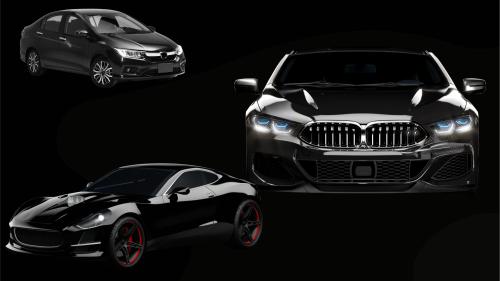 Black Car Background ⚫