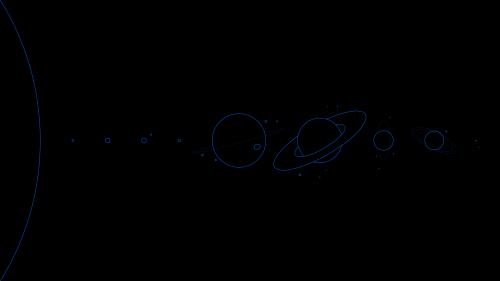 Minimalistic Scale Solar System 2025 version | Pluto-Charon included