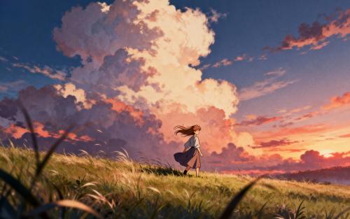 “Walking through dreams painted in green”