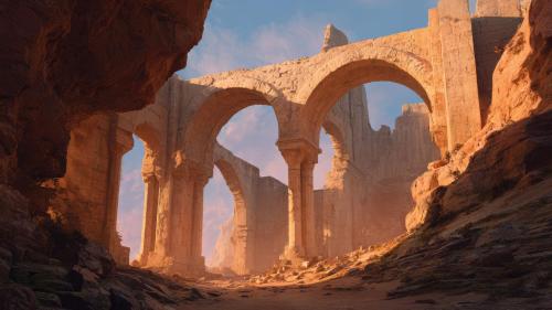 Warm Desert Ruins Arches