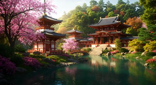 Beautiful japanese park.