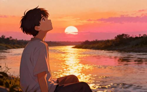 Just watching the sky change.
