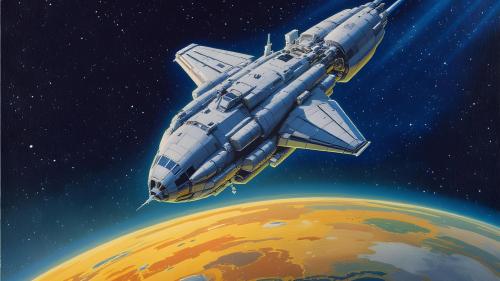 Interplanetary Transport - Sub-light Speed Capable - Crew Of Six - Light Armament -