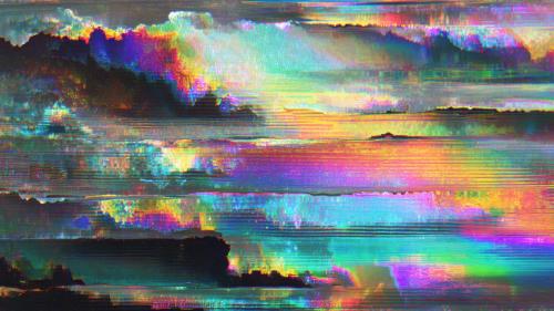 Colorful Glitch Abstract
