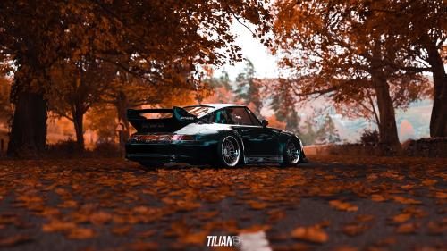 Porsche 911 GT2 RWB in Autumn by TilianXposed