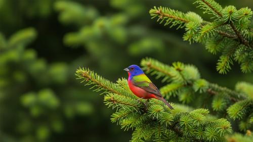 Rainbow Painted Bunting