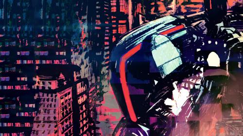 "VHS Glitch - Evil Technology" promotional art by Ariel ZB