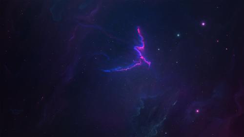 Purple-Blue Nebula