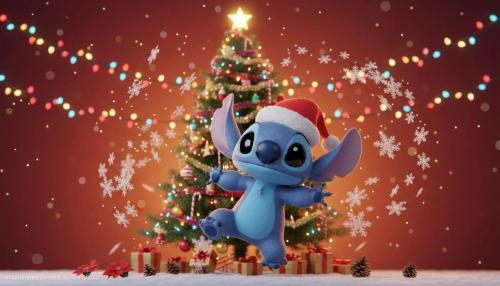 Stitch Xmas 16:9 Wallpaper