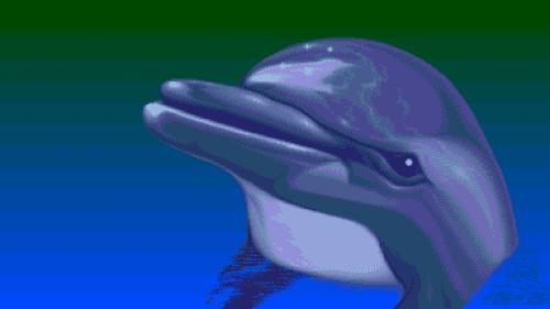 Sega's Ecco the Dolphin pixel art cover by Zsolt Balogh