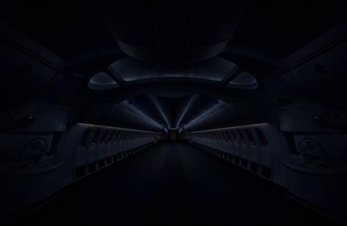 That Empty Boeing 747 but in Night Mode