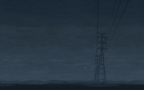 Powerlines Before Dawn