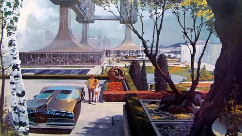 Post-and-Beam Residence by Syd Mead, 1969