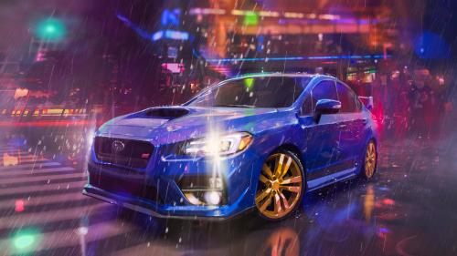 WRX in the rain by Yakovlev Art