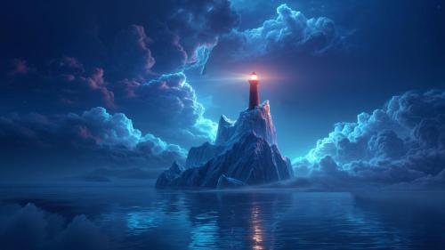 Nighttime Lighthouse
