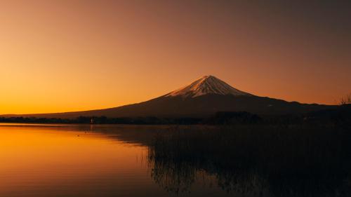 Mount Fuji Sun Down by Atul Vinayak