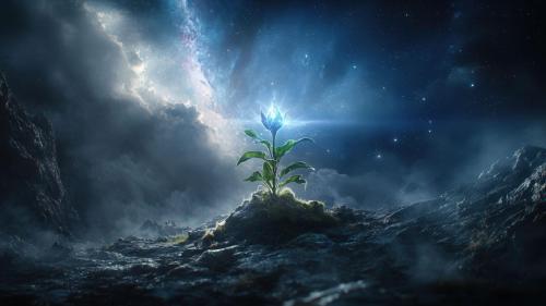 Cosmic Flower Bloom