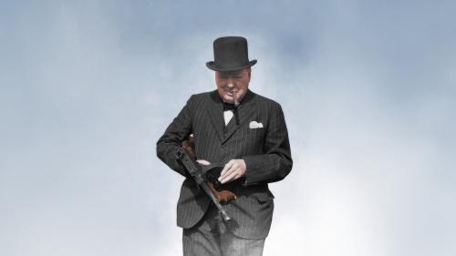 Winston Churchill, VE Day 1945
