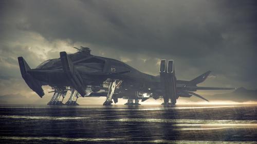 AEGIS Dynamics Retaliator by Nathan Dearsley