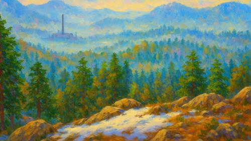 Elder Scrolls 4: Oblivion Landscape Painting.